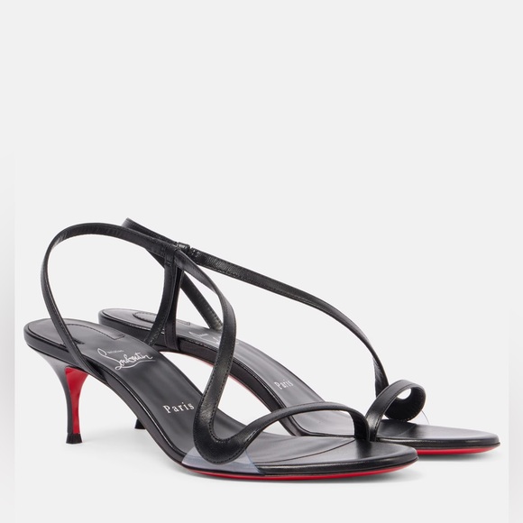 Christian Louboutin Shoes - Christian Louboutin 55mm Rosalie Leather Slingback Sandals